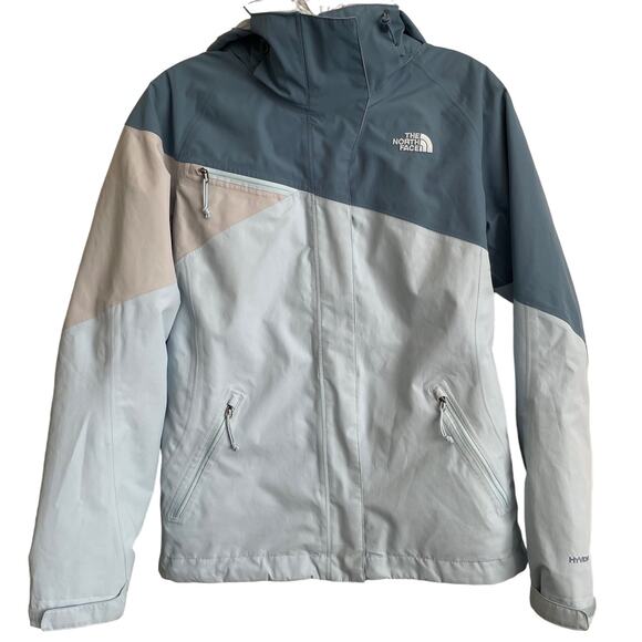 The North Face Hyvent women's jacket/coat in blue and gray. - Picture 1 of 14